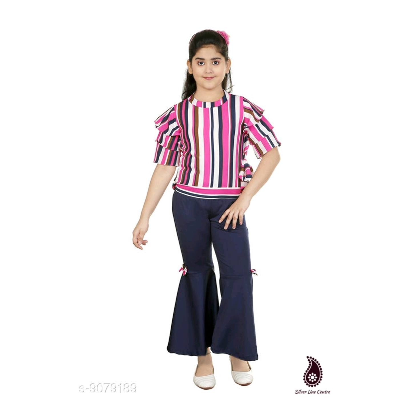 Girl's  Cutiepie Stylish Top Bottom