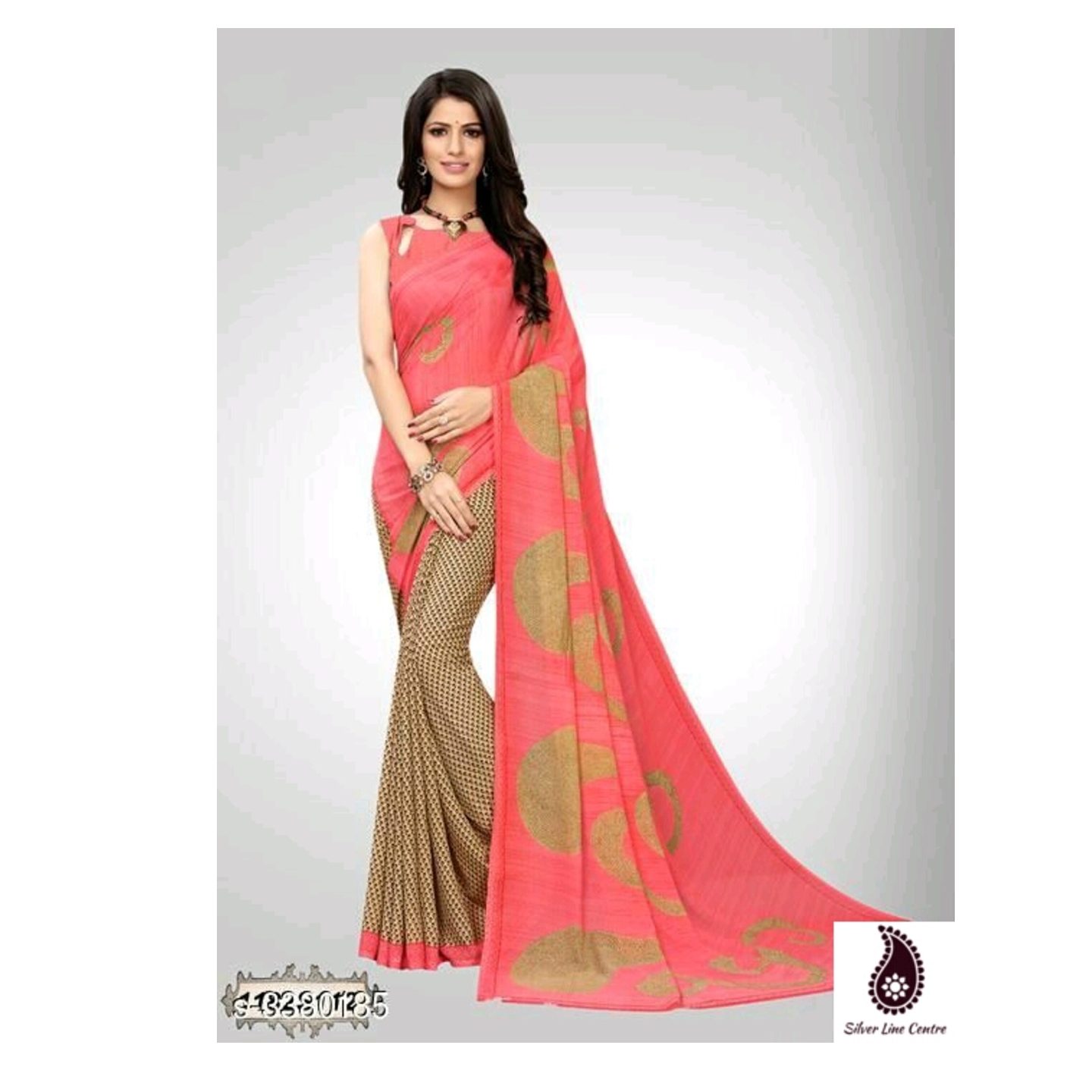 Women's Fancy Georgette Saree Aagam