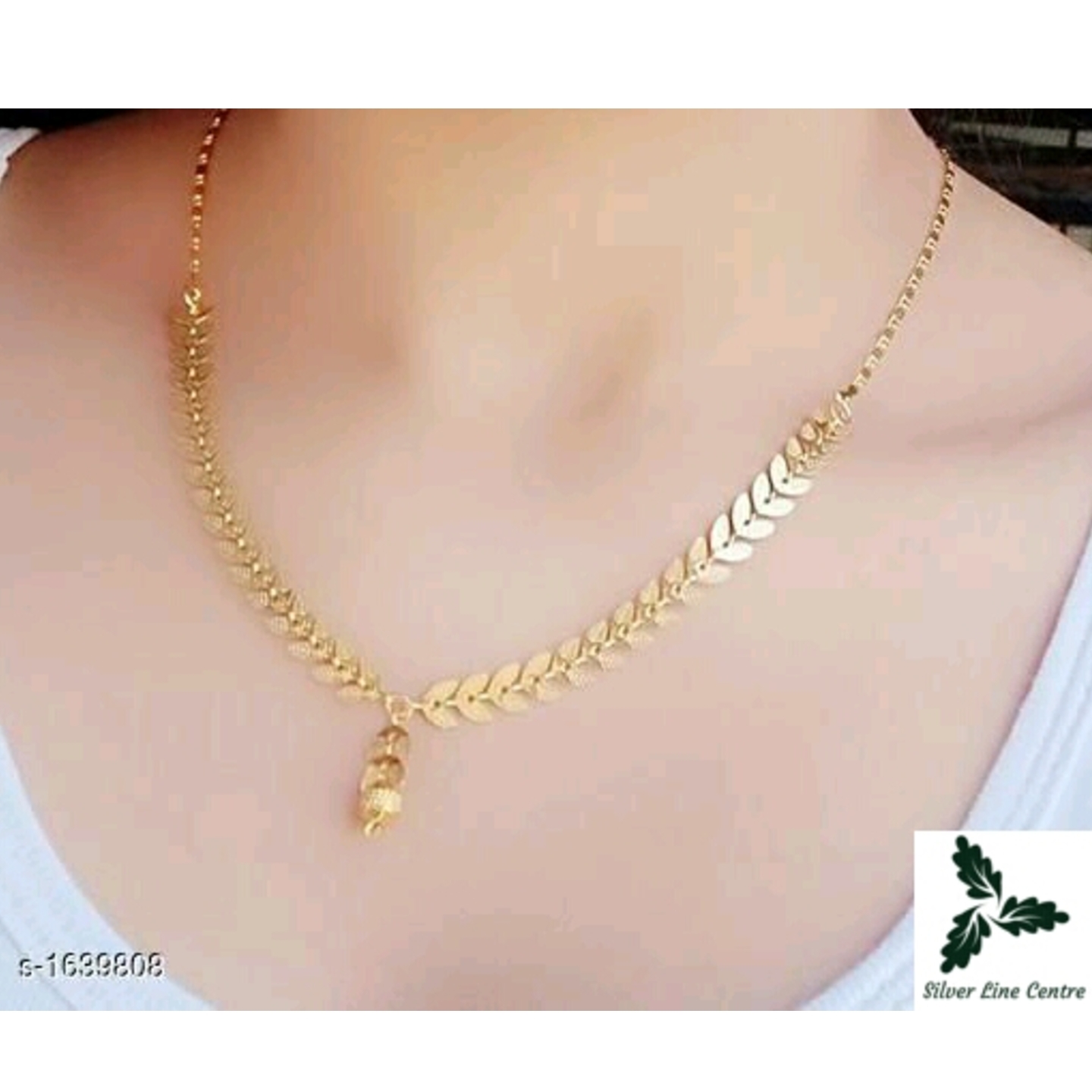 Womens Beautiful Attractive Alloy Chain Necklace