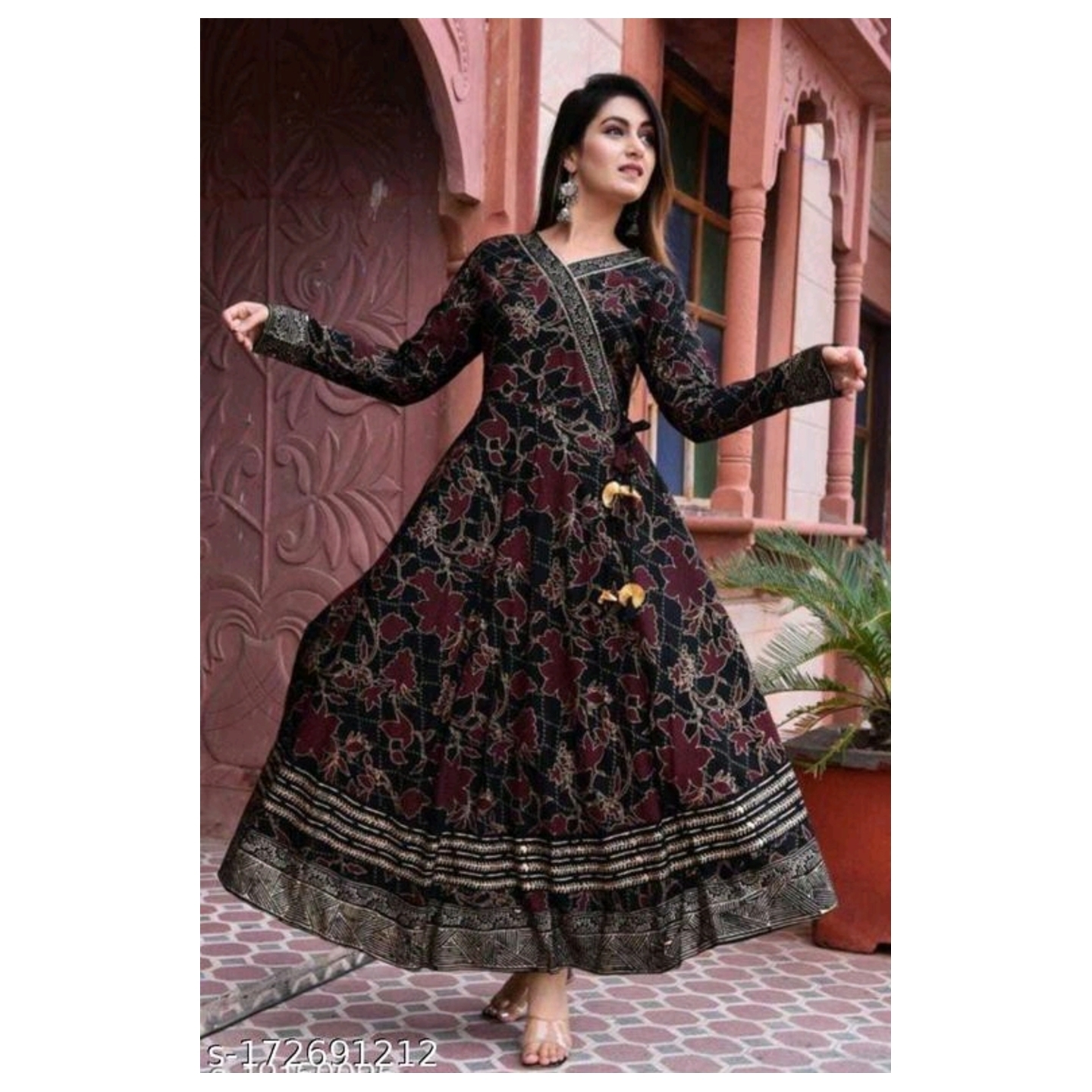 Rayon Anarkali Long Kurtis for Women 