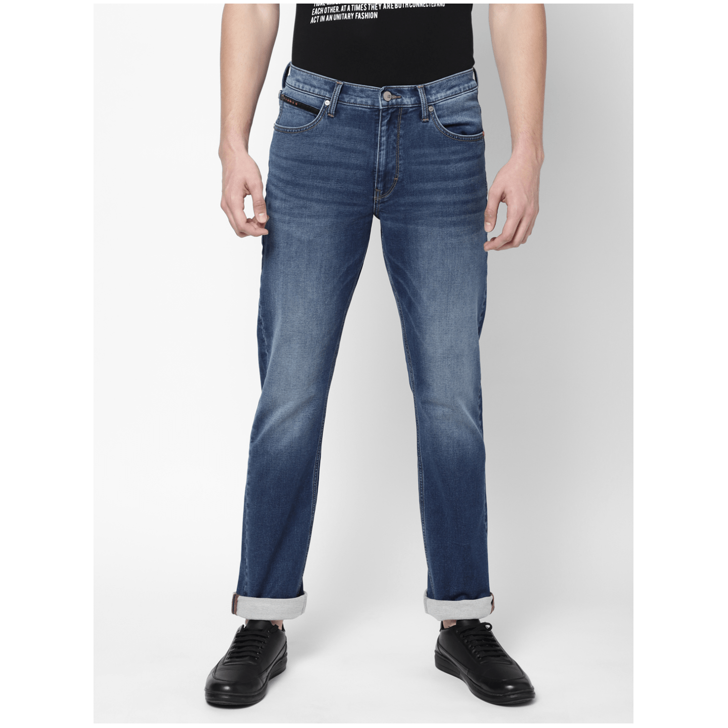 Lee Men`S Regular Blue Jeans (Regular)