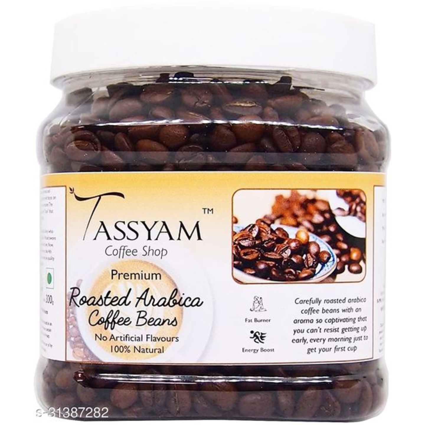 TASSYAM ROASTED ARABICA COFFEE BEANS- 300 GM Jar,150gm, 350gm,