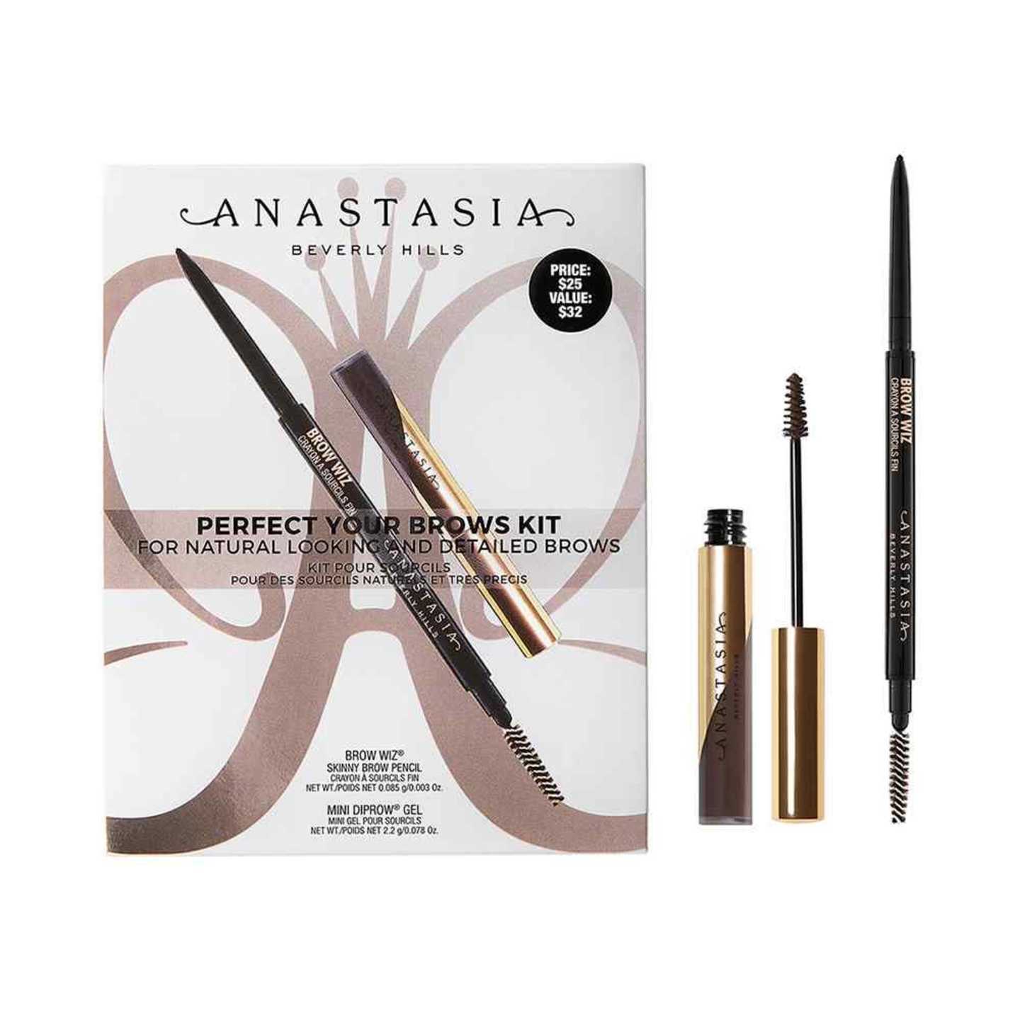 Anastasia Beverly Hills Perfect Your Brows Kit-Medium Brown (2.28g)