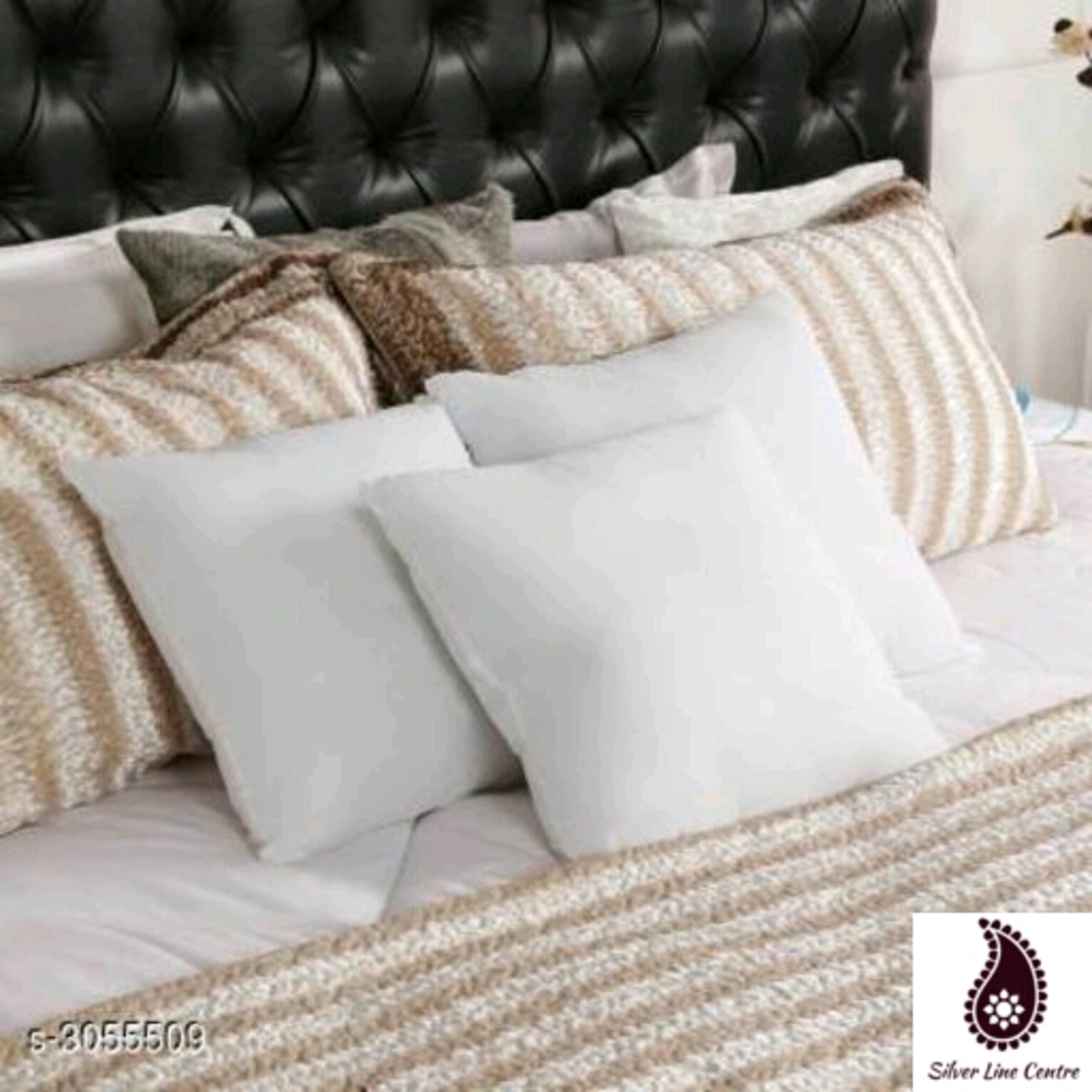Comfy Solid Cushions 3 pcs