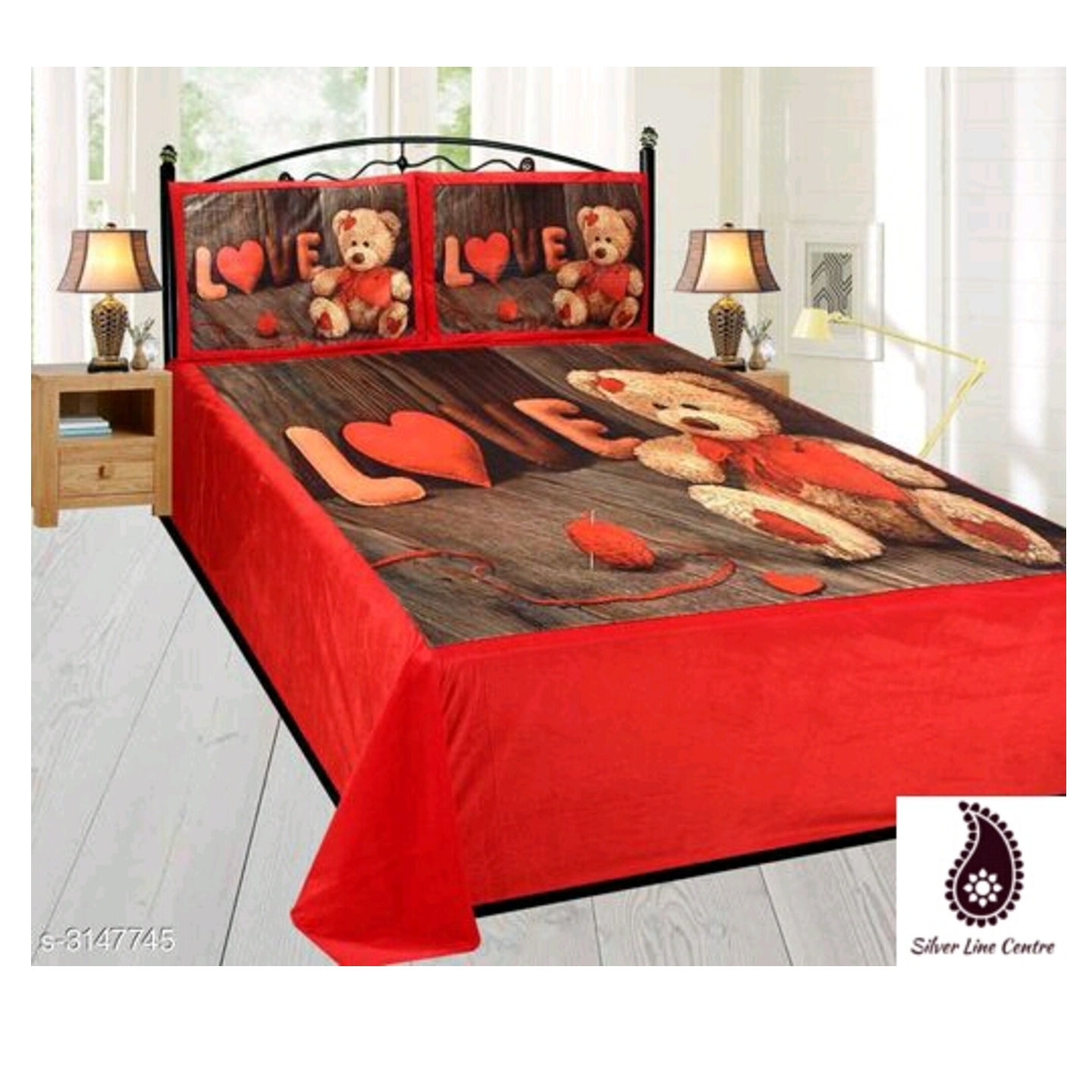 Bed Sheet Double Bed Designed Velvet