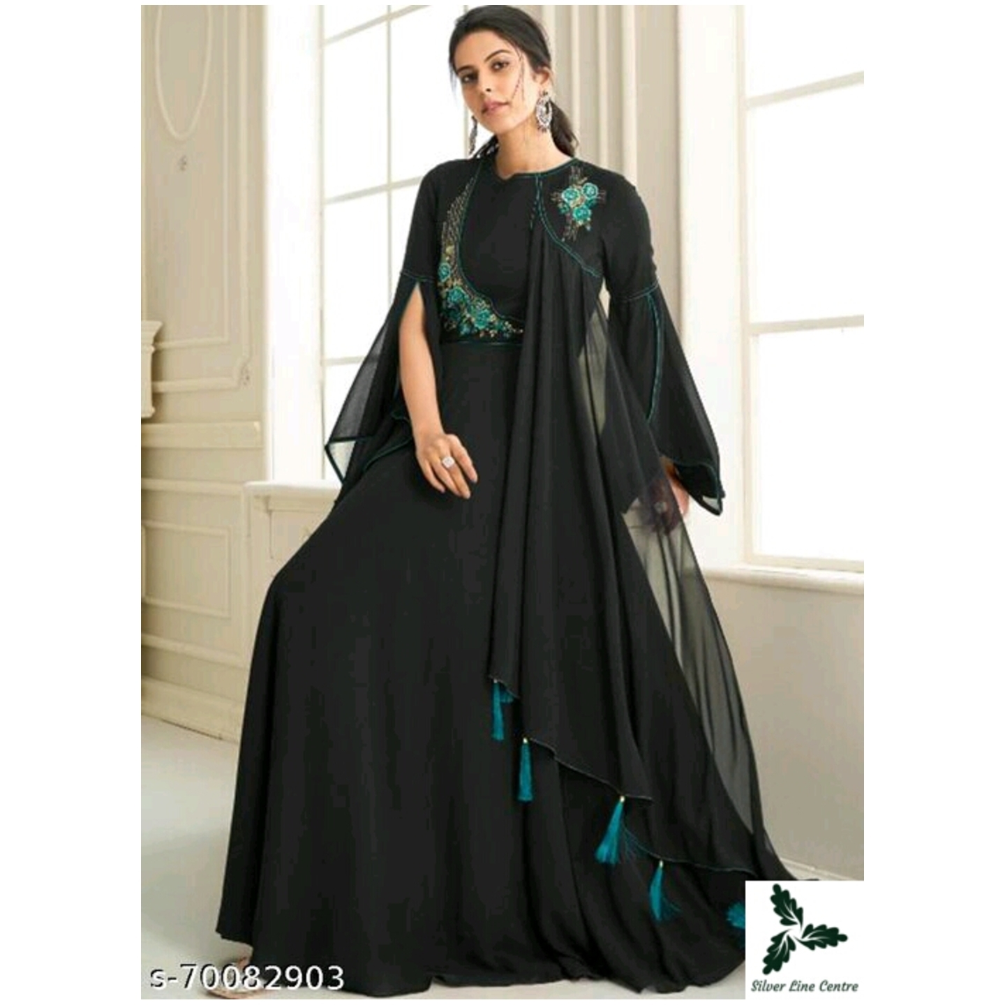 Stylist Designer Embroidered Long Kurti