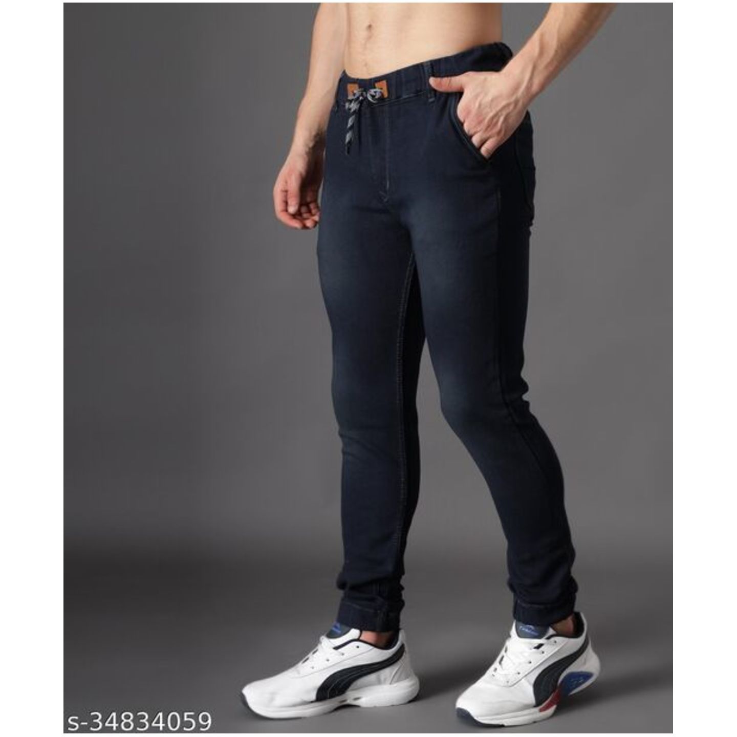 Zaysh Stylish Blue Jogger Jeans