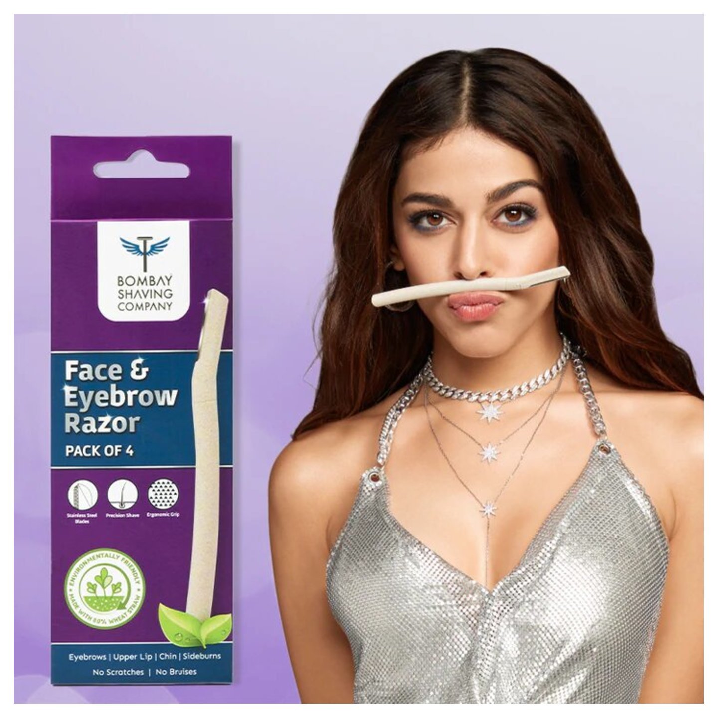 Biodegradable Face Razor | Pack of 4 Eco Warriors