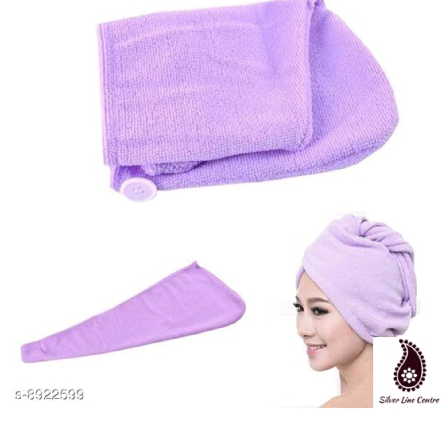 Womens Drying Absobent Towel With Shower Hair Wrap