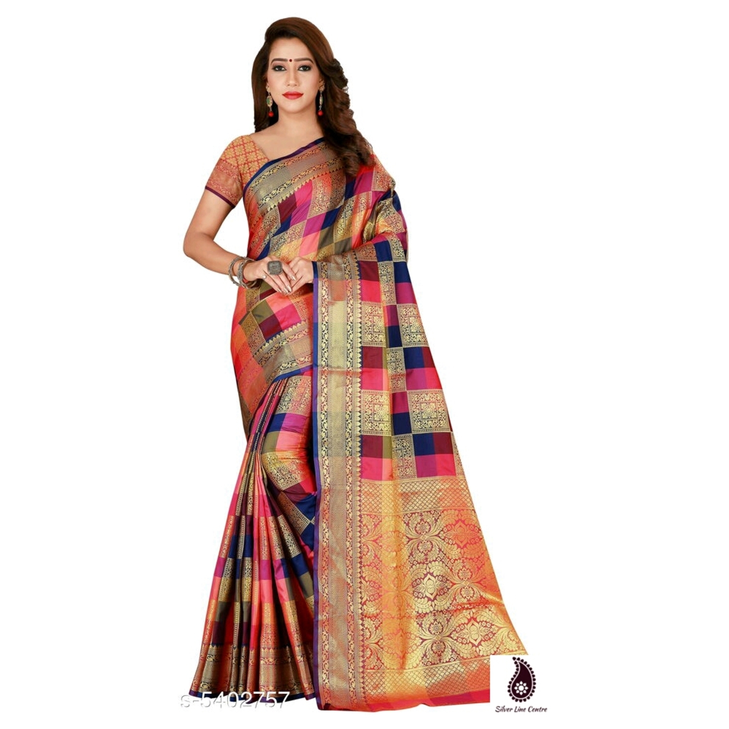 Womens Patola Style Art Silk Saree