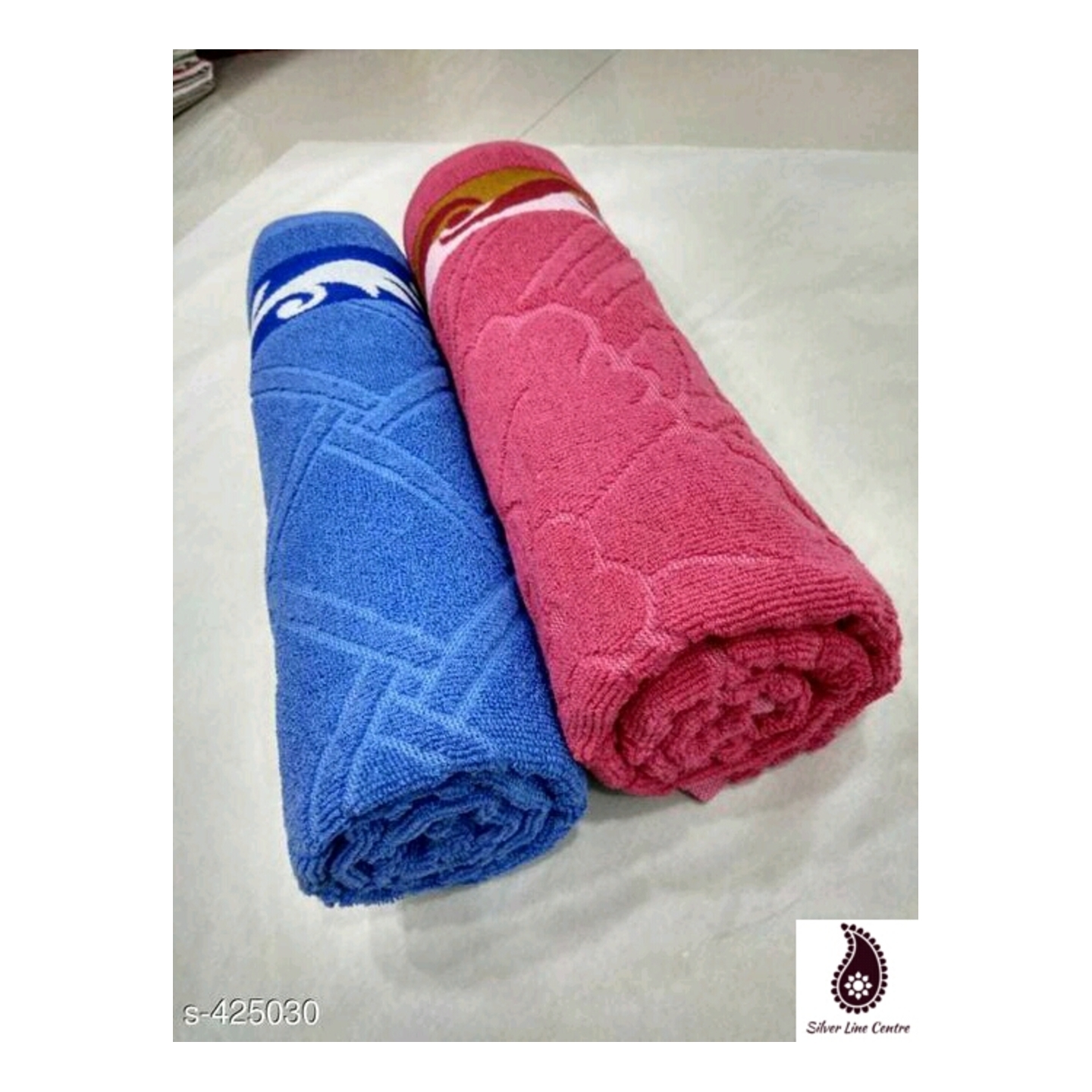 Elegant Cotton Towels -2 pcs