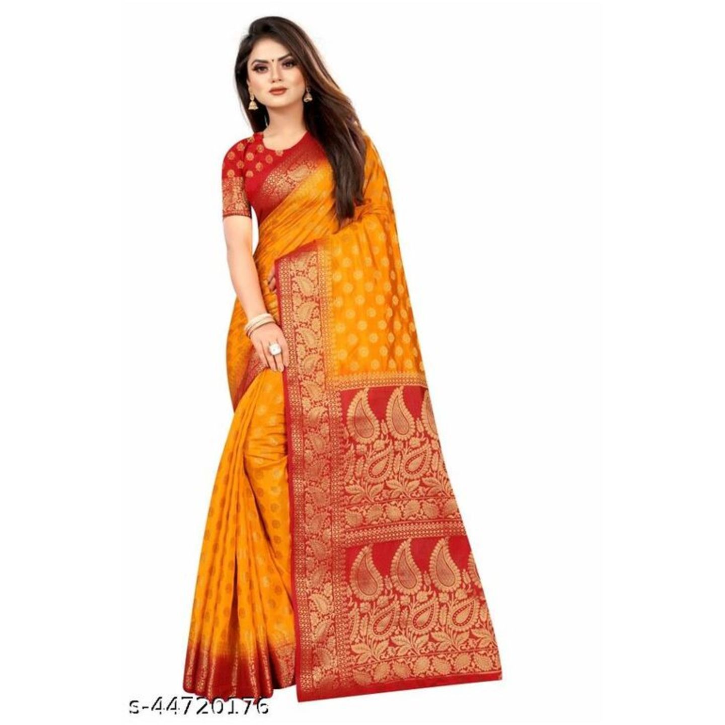 Bhuva brothers cotton silk multicolor saree.(sarthi)