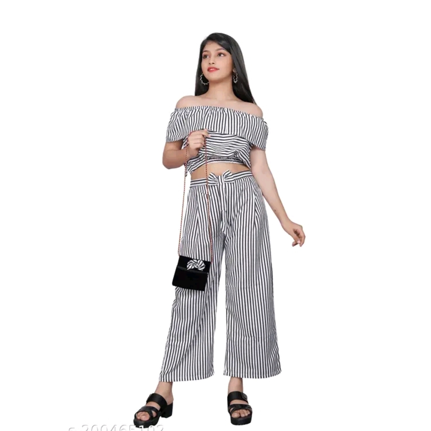 Leeruka  Comfy Kid Girls Palazzo Set
