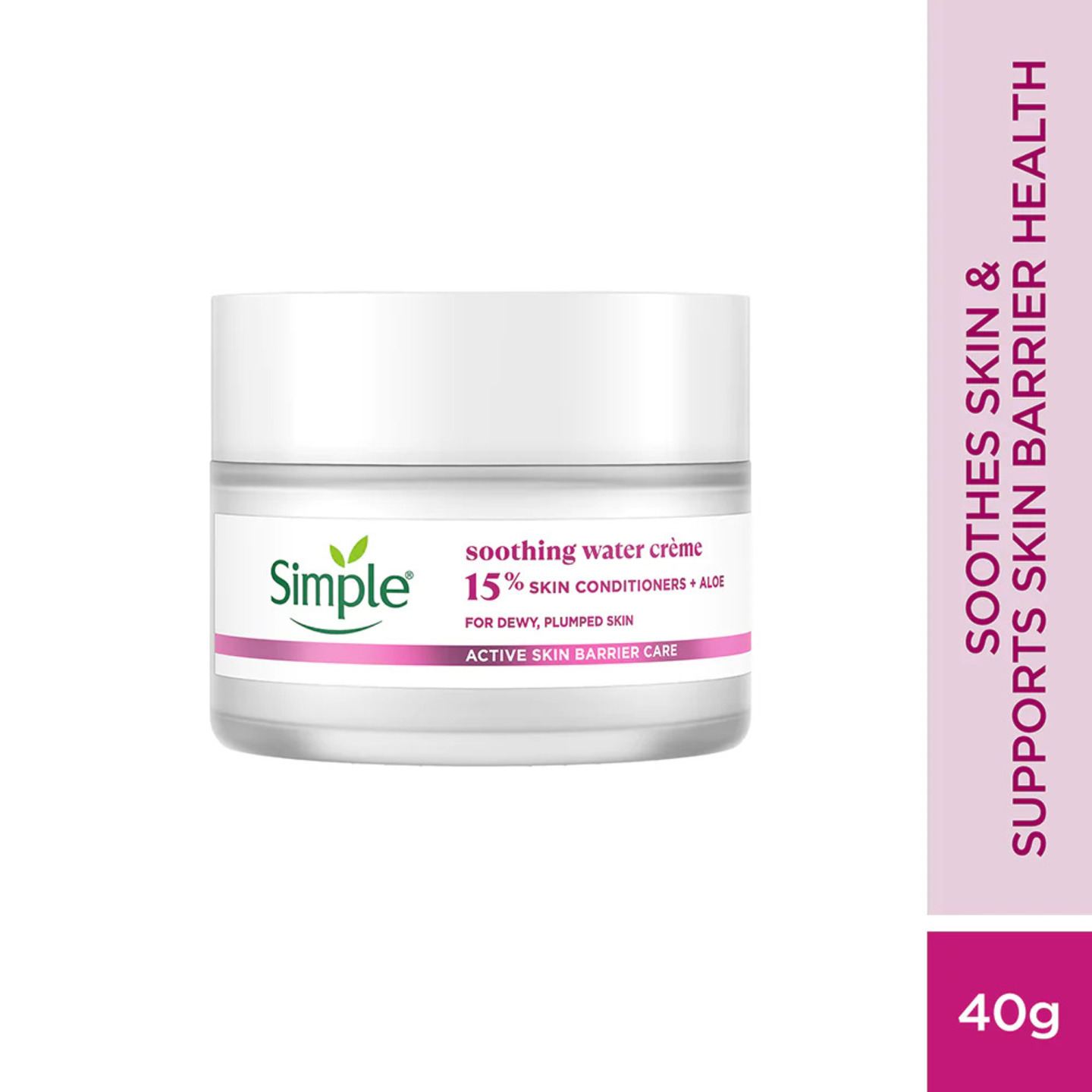 Simple Active Skin Barrier Care Soothing Water Crème 40g Moisturiser  Size-40 gm