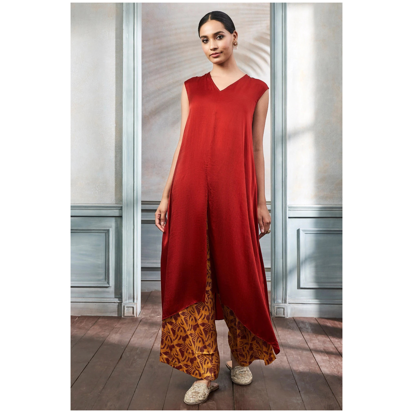 ARUDRA KURTA SET-MAROON