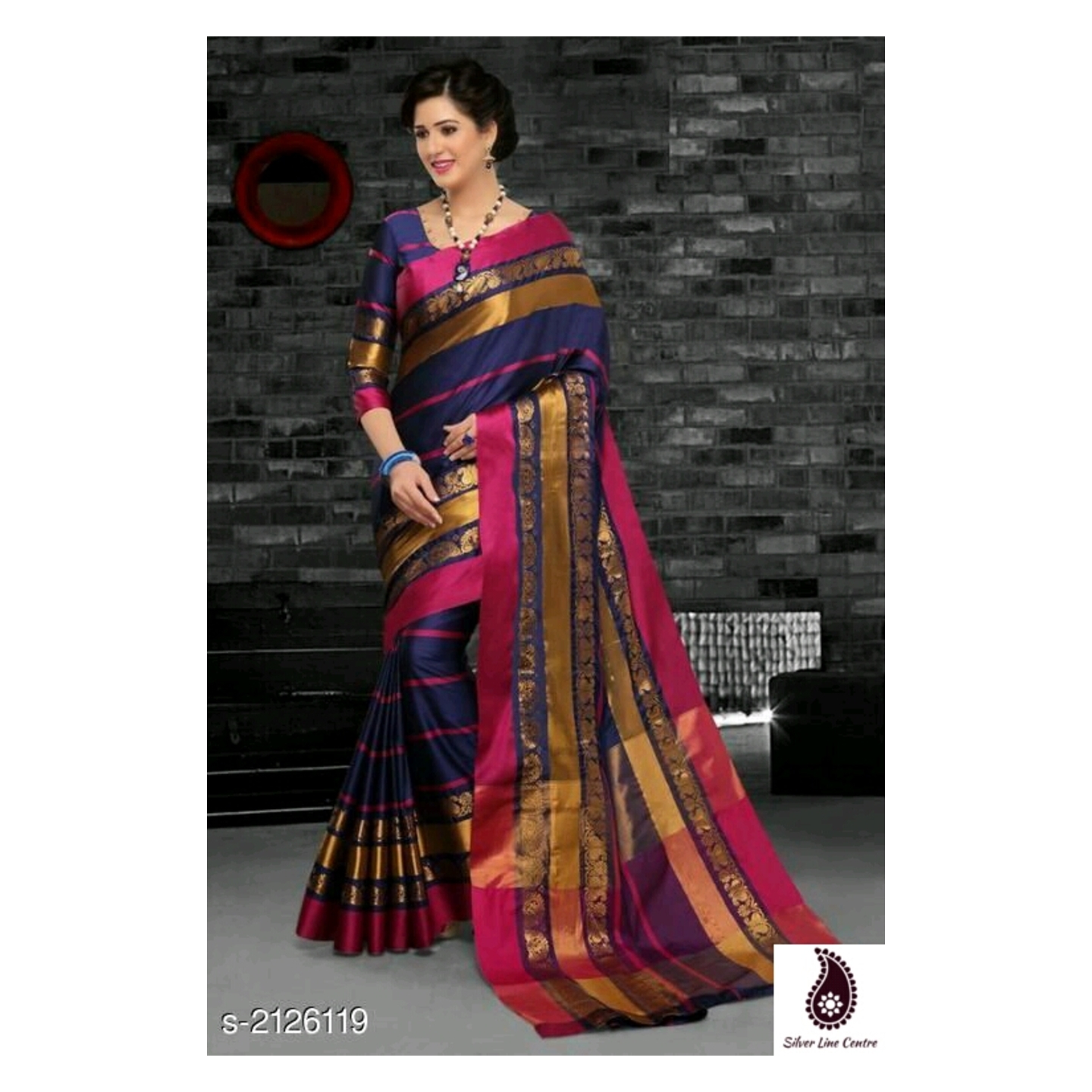 Womens Attractive Cotton Silk Saree