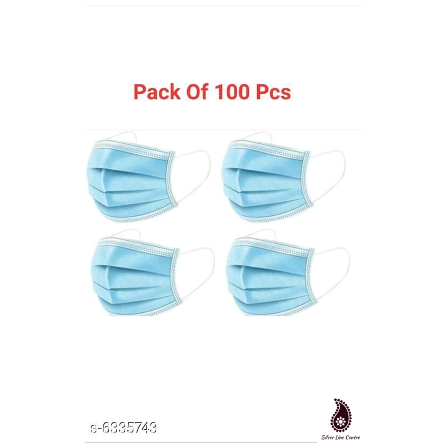Useful 3 Ply Cotton Face Mask 100 pcs
