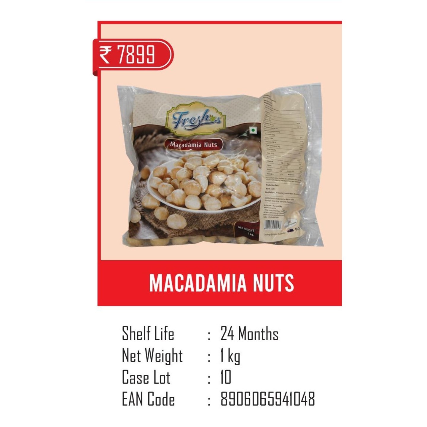 MACADAMIA  NUTS--1 KG
