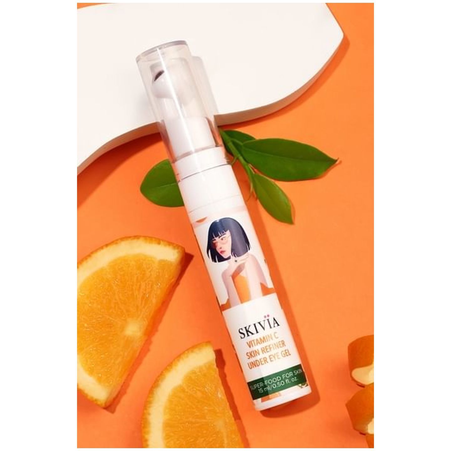 Skivia Vitamin C Skin Refiner Under Eye Gel with Niacinamide & Cucumber Extract - 15 ml