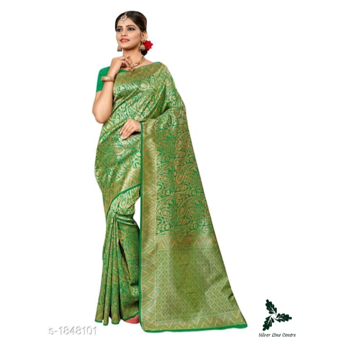 Fashionable Silk Zari Woven Sarees Vol 1* Size- Free Size