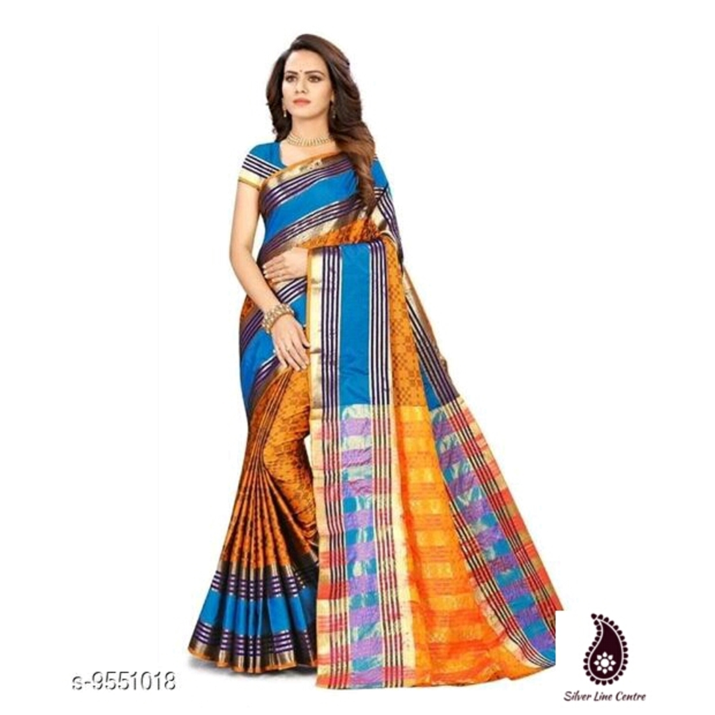 Women's Superb Cott Look Cotton Silk Saree