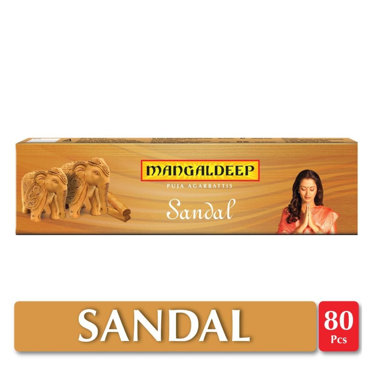 Mangaldeep Sandal Agarbatti - 80 Sticks