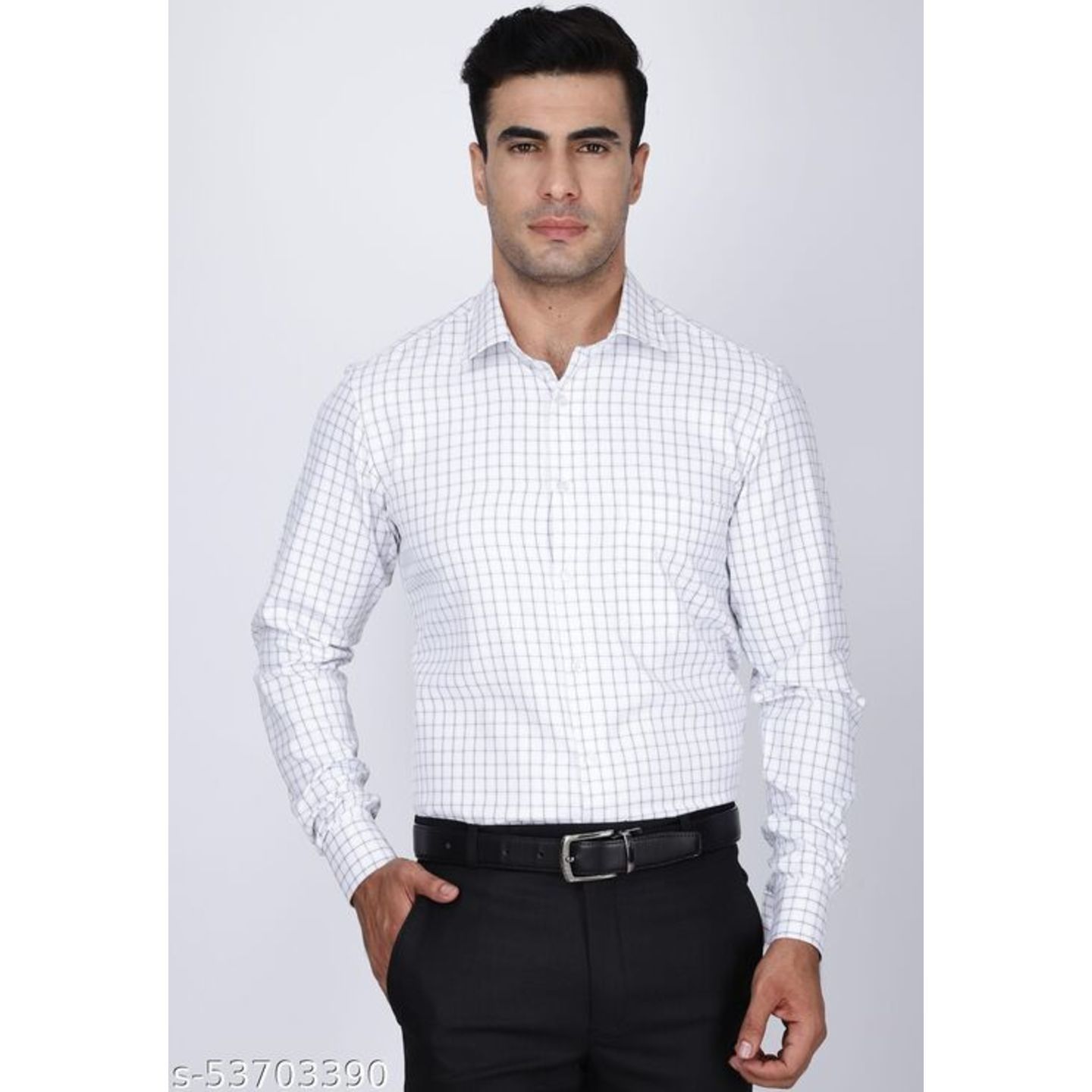 Cairon White Checked Shirt.