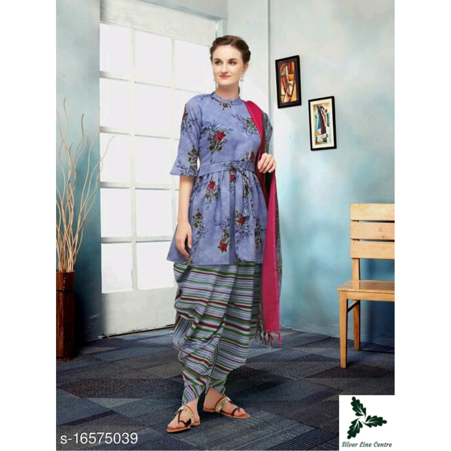 Aakarsha Attractive Women Kurta set With Dhoti Pant