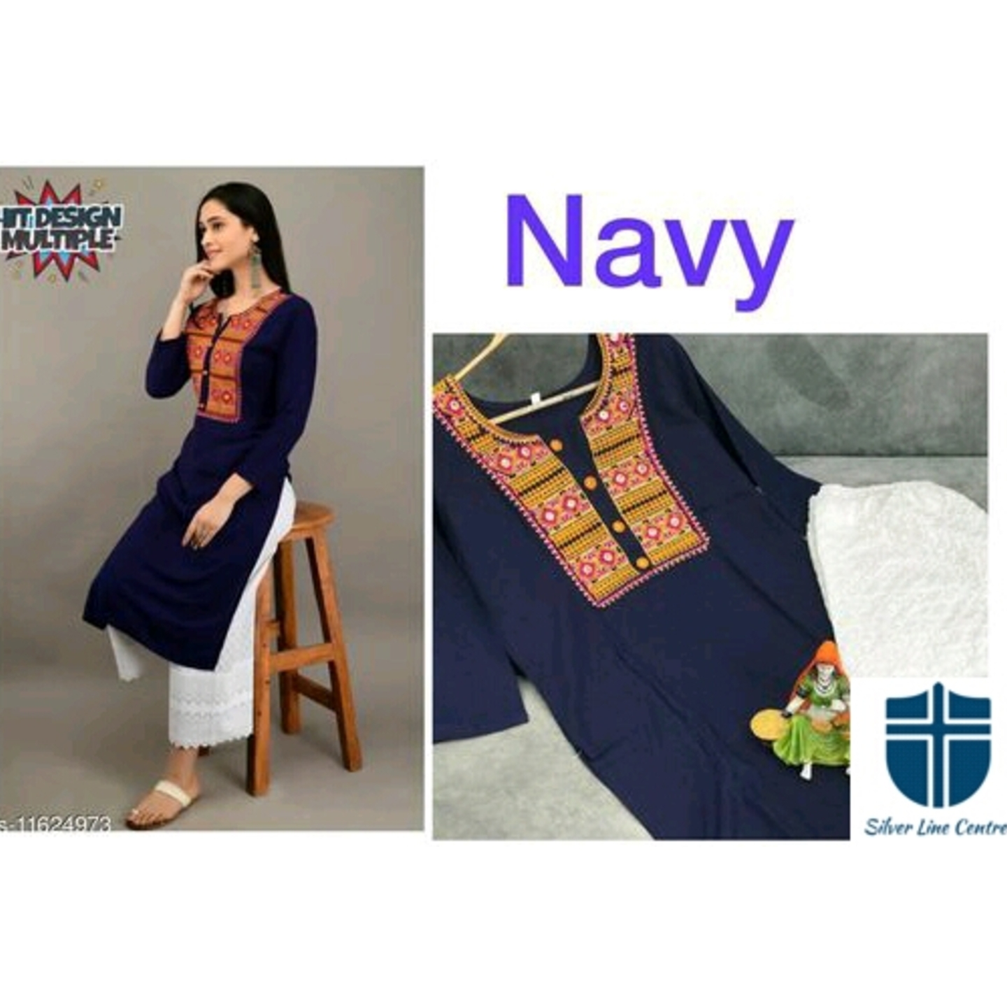 V D New Launching Superior Kurta Set With Palazzo,
