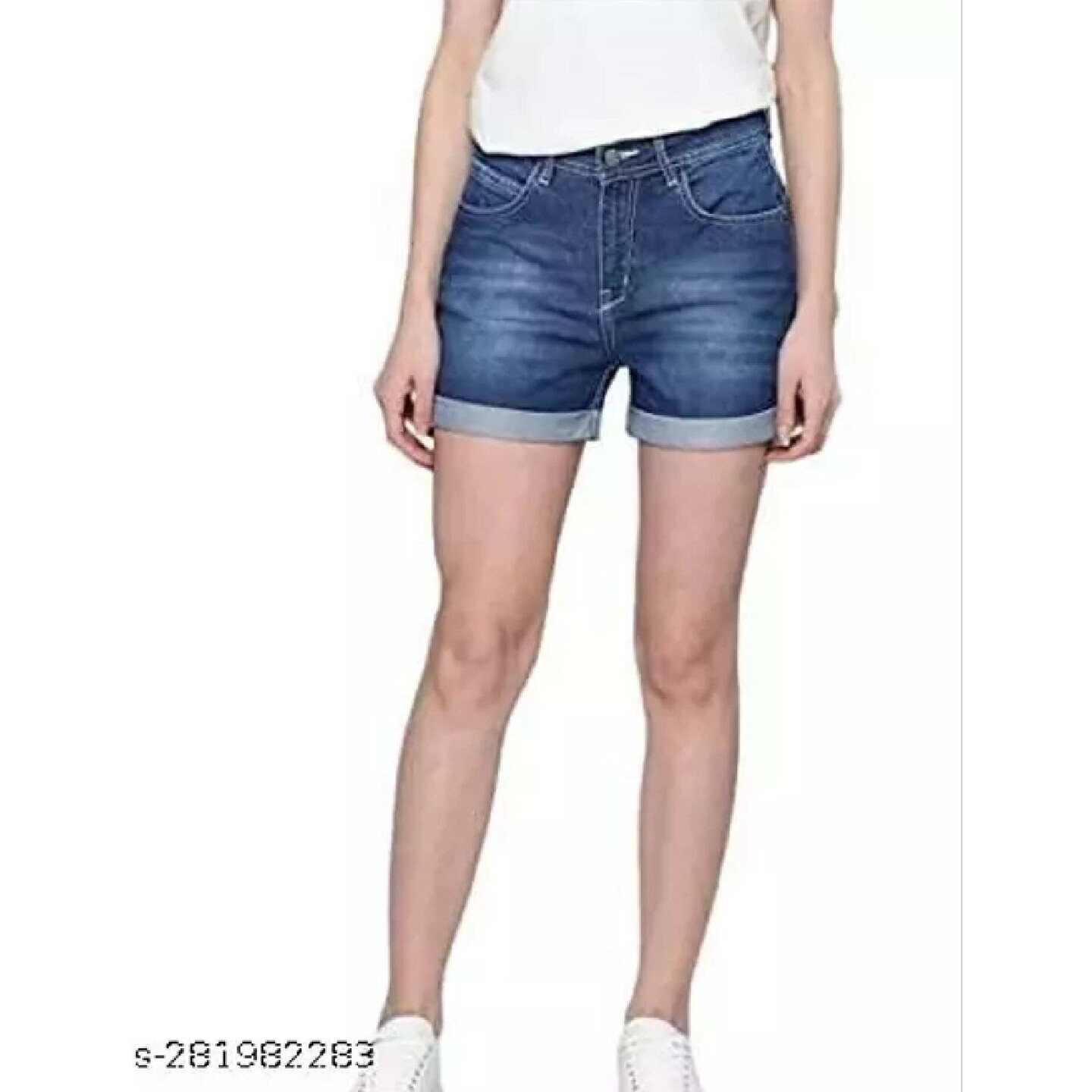 Women's Denim Blue Shorts 