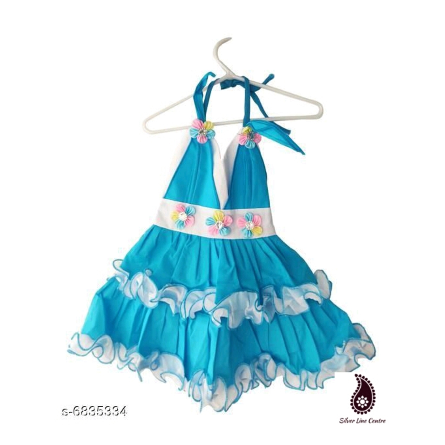 Elegant Silky Net Cotton Kid's Frocks