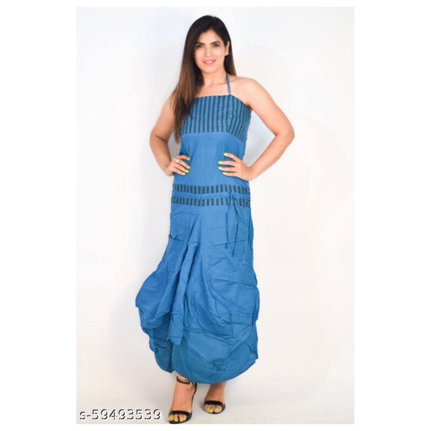 New Latest ladies long dress, cotton printed long dress for girls