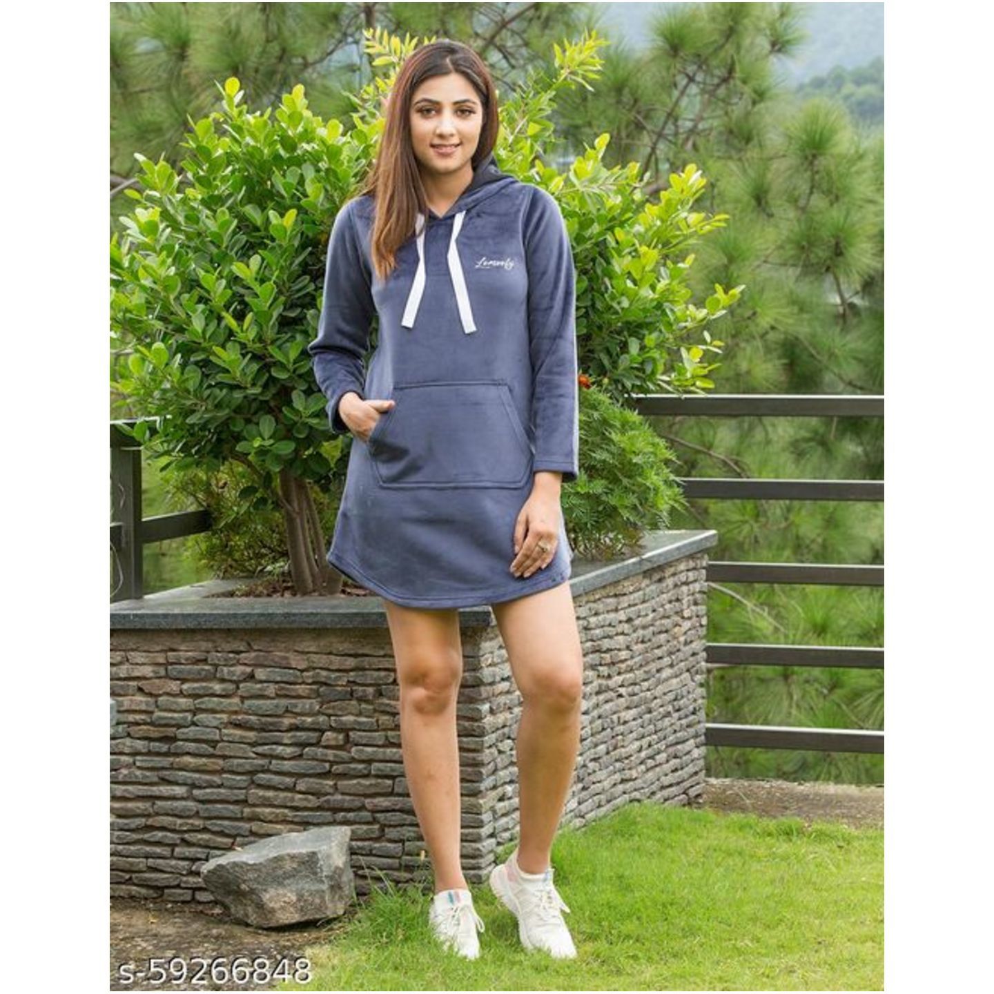 WINTER WOMENS STYLISH VELVET DRESS