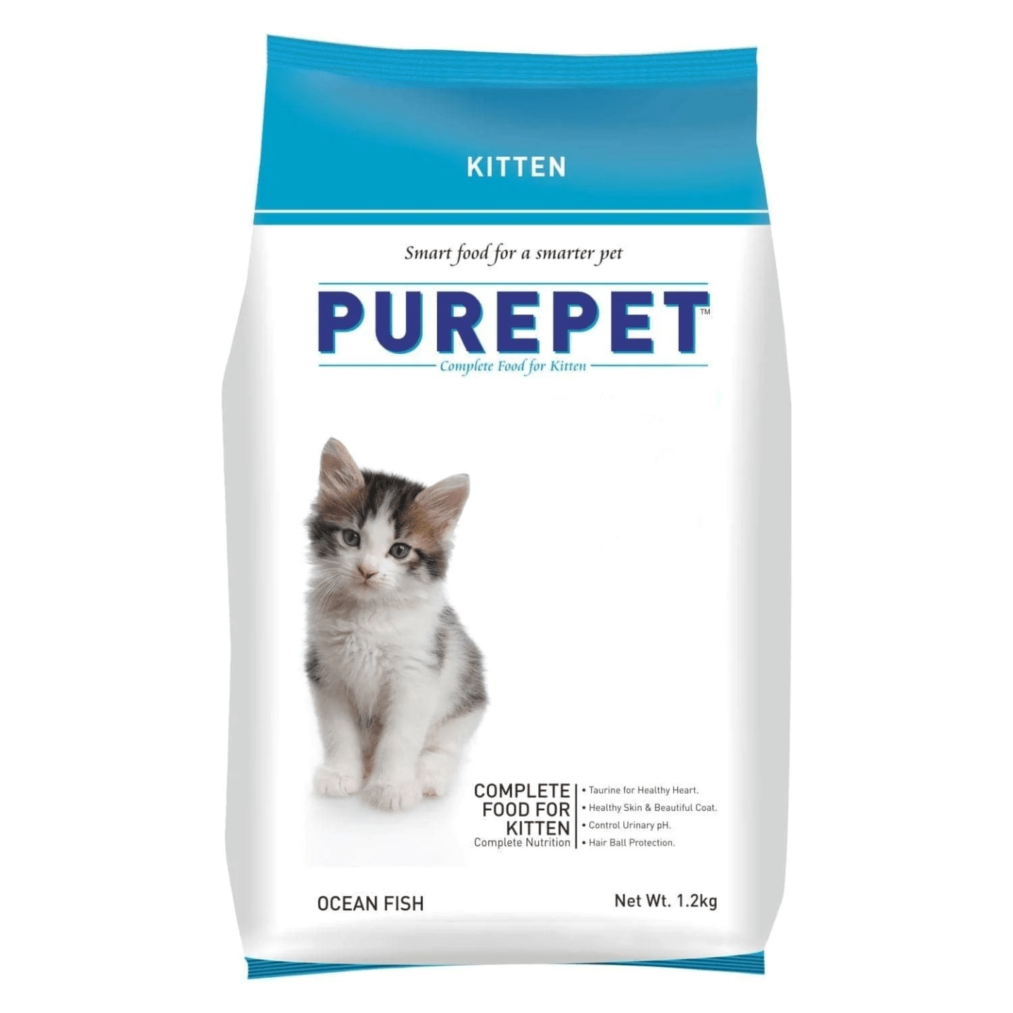 Purepet Ocean Fish Kitten Dry Food Size- 1.2 kg