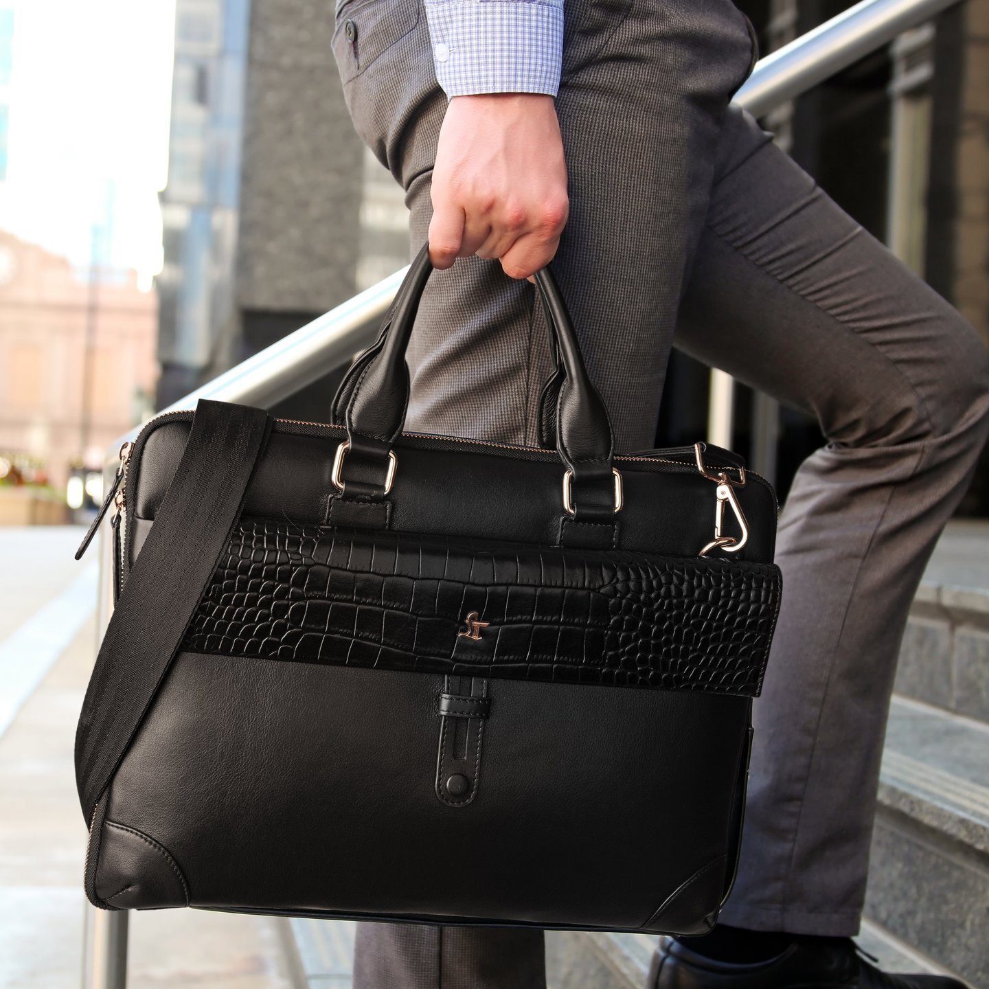 LEATHER Loop II Laptop Bag For Men