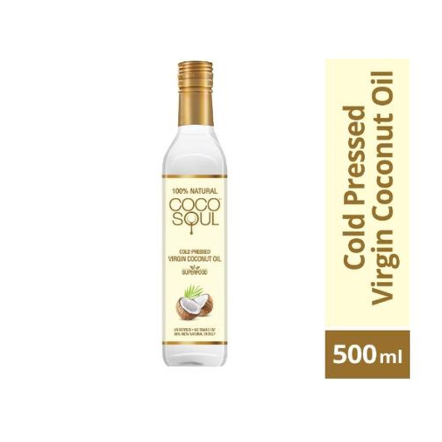 Coco Soul Cold Pressed Natural Virgin Coconut Oil, 500 ml