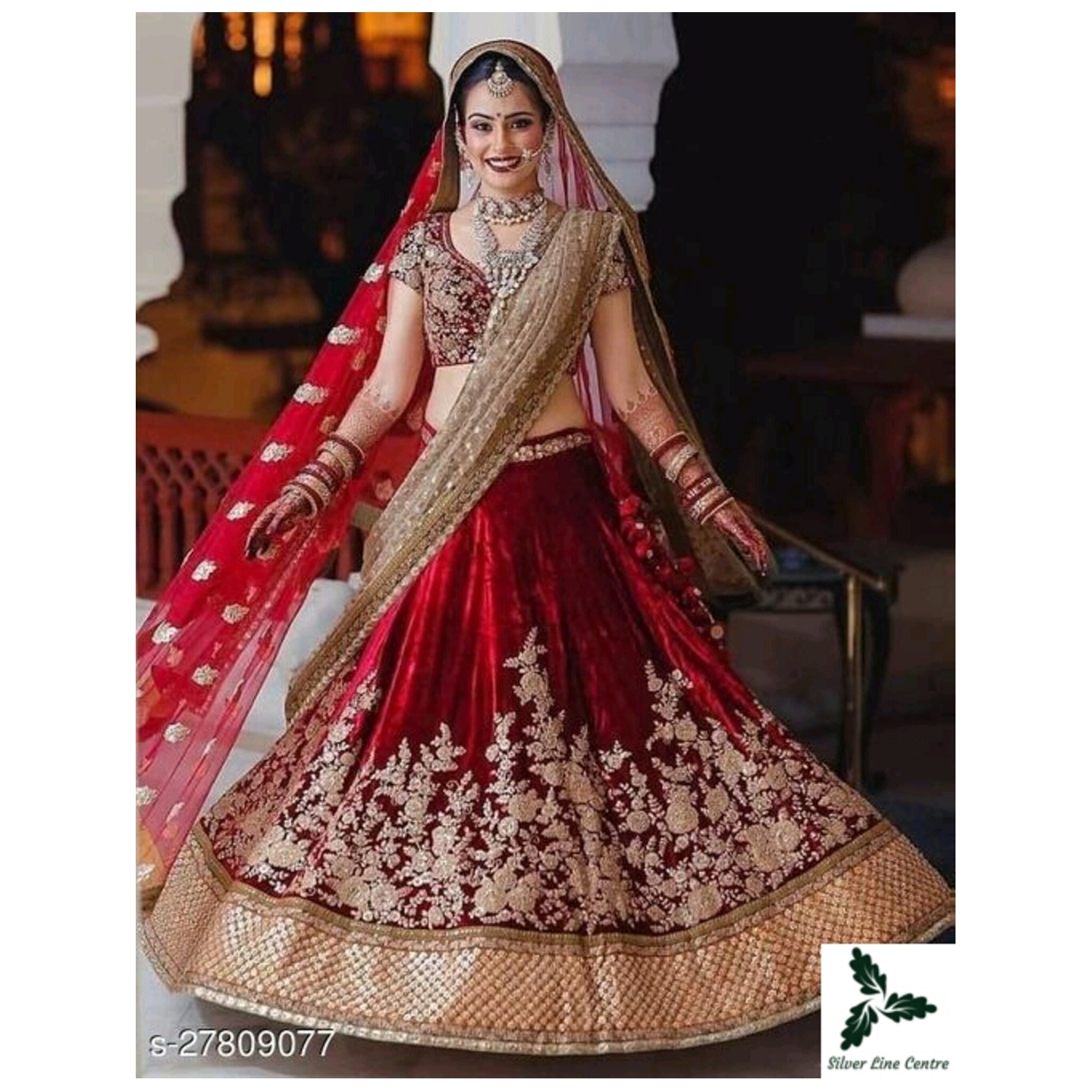 Elegant Embroidered Lehenga