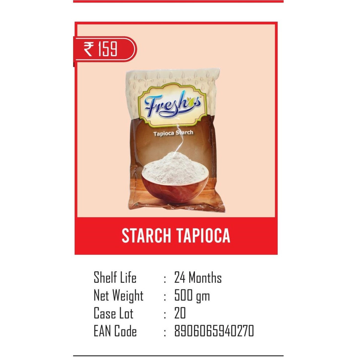 Starch Tapioca- 500 gm