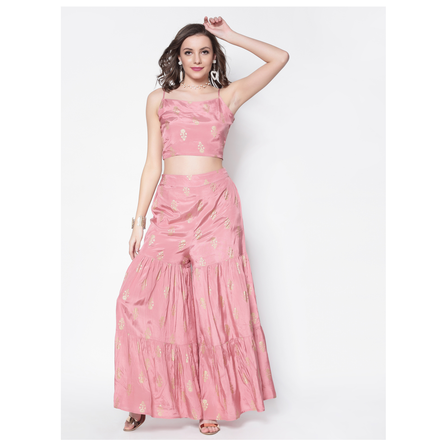 Women's Classy Top Palazzo Set 