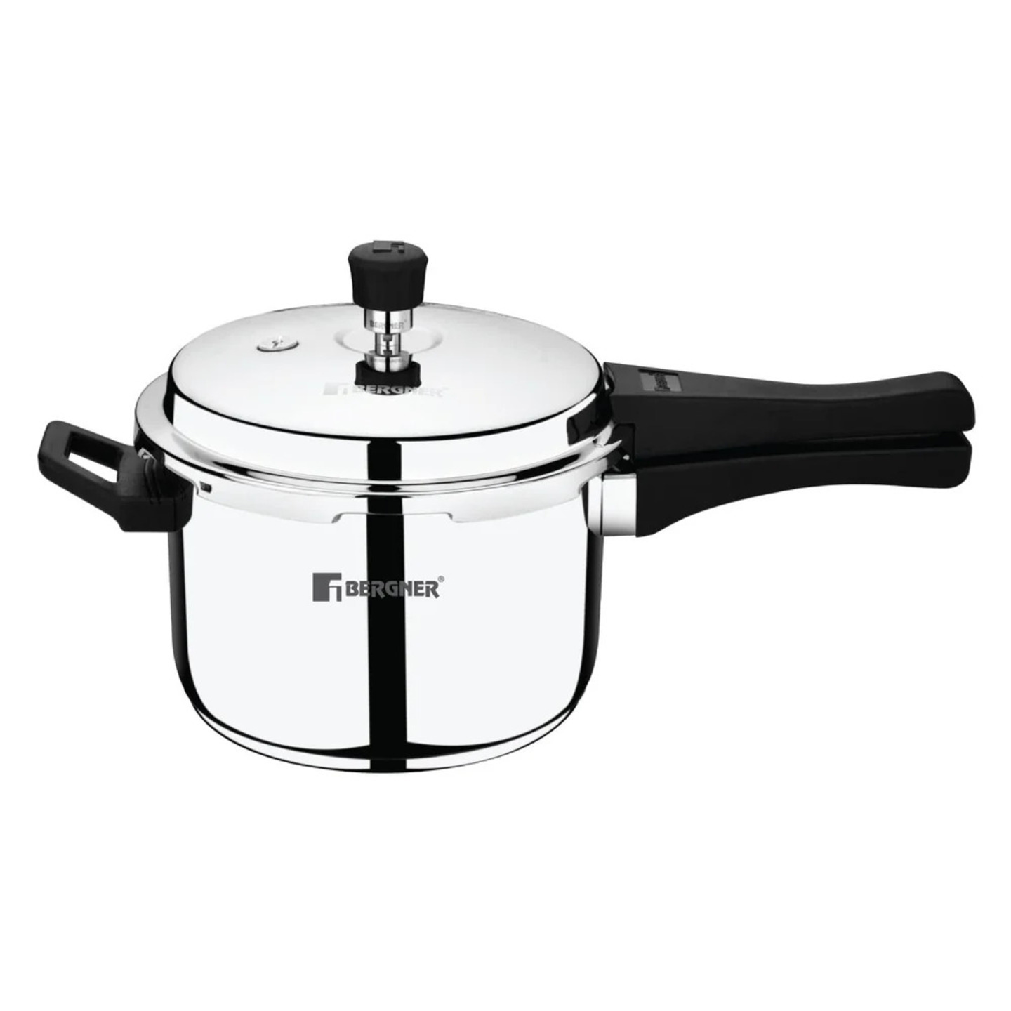 Bergner Sorrento Stainless Steel Outer Lid Pressure Cooker, Tri-Ply Induction Bottom (5-Year Warranty)-2 Ltr