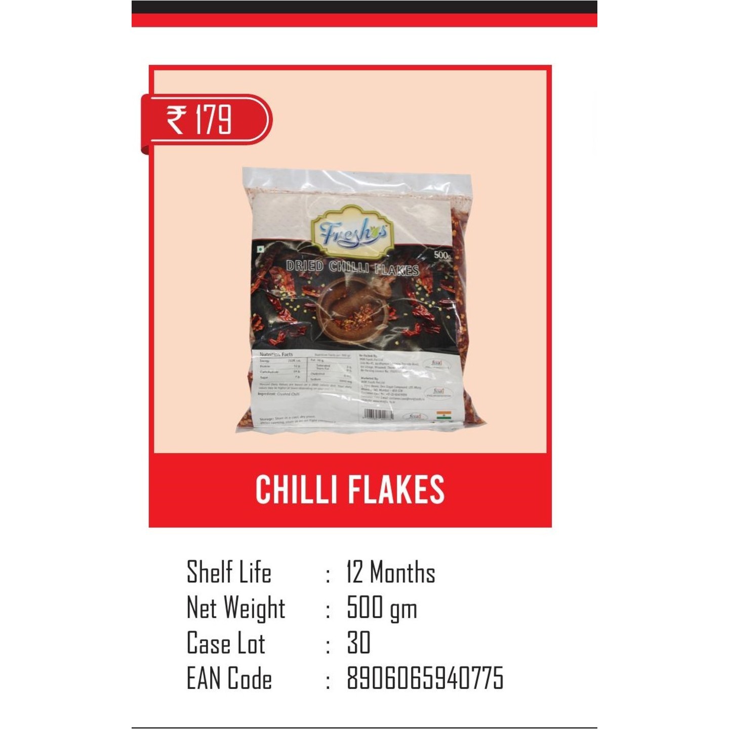 Chilli Flakes- 500 gm