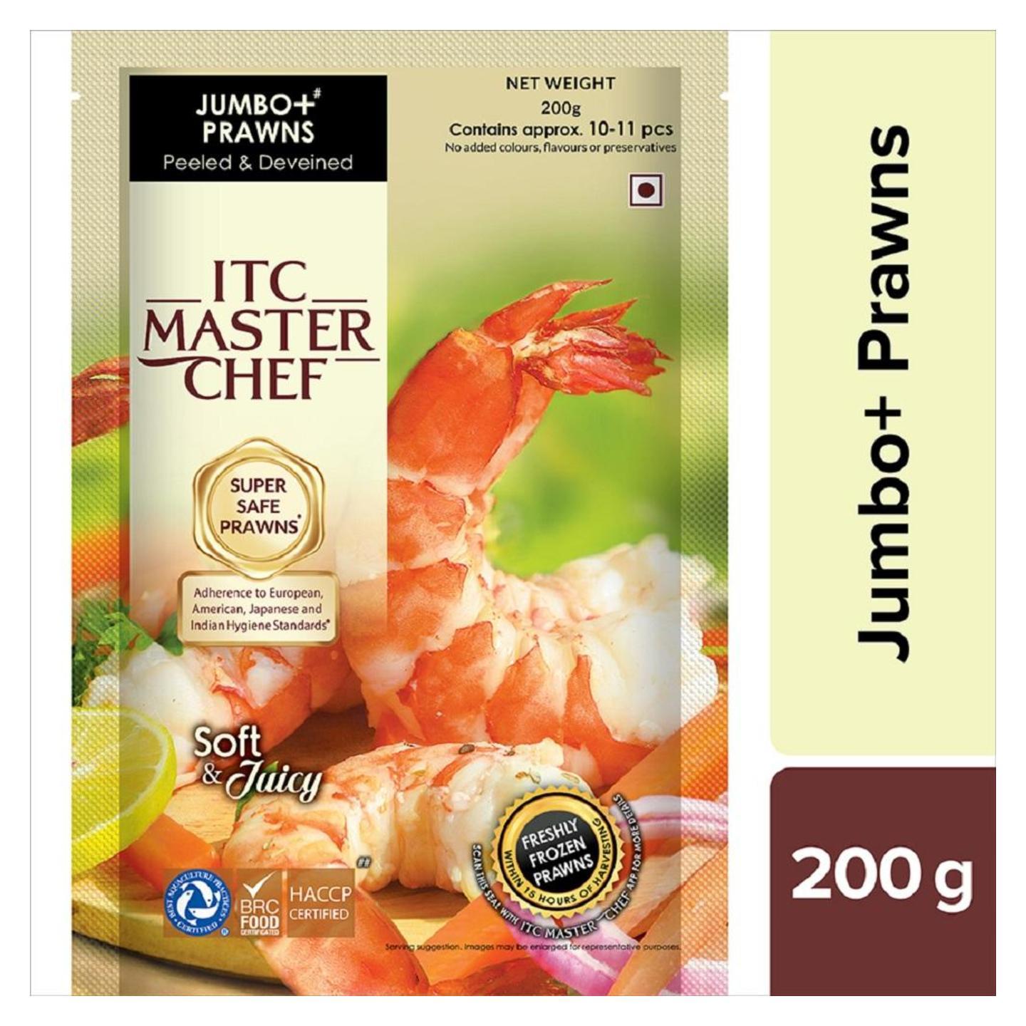 ITC Master Chef Jumbo+ Prawns 200g