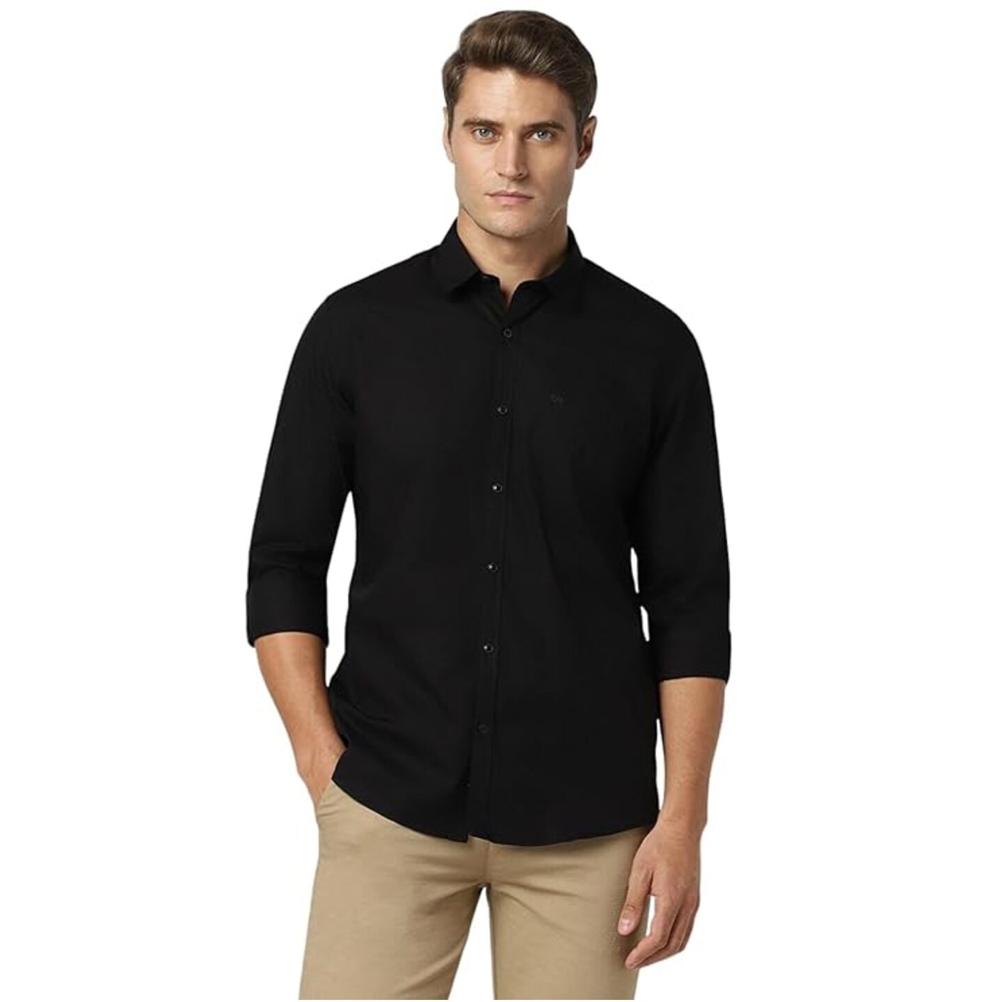 Peter England Men's Casual Slim Fit Shirt 