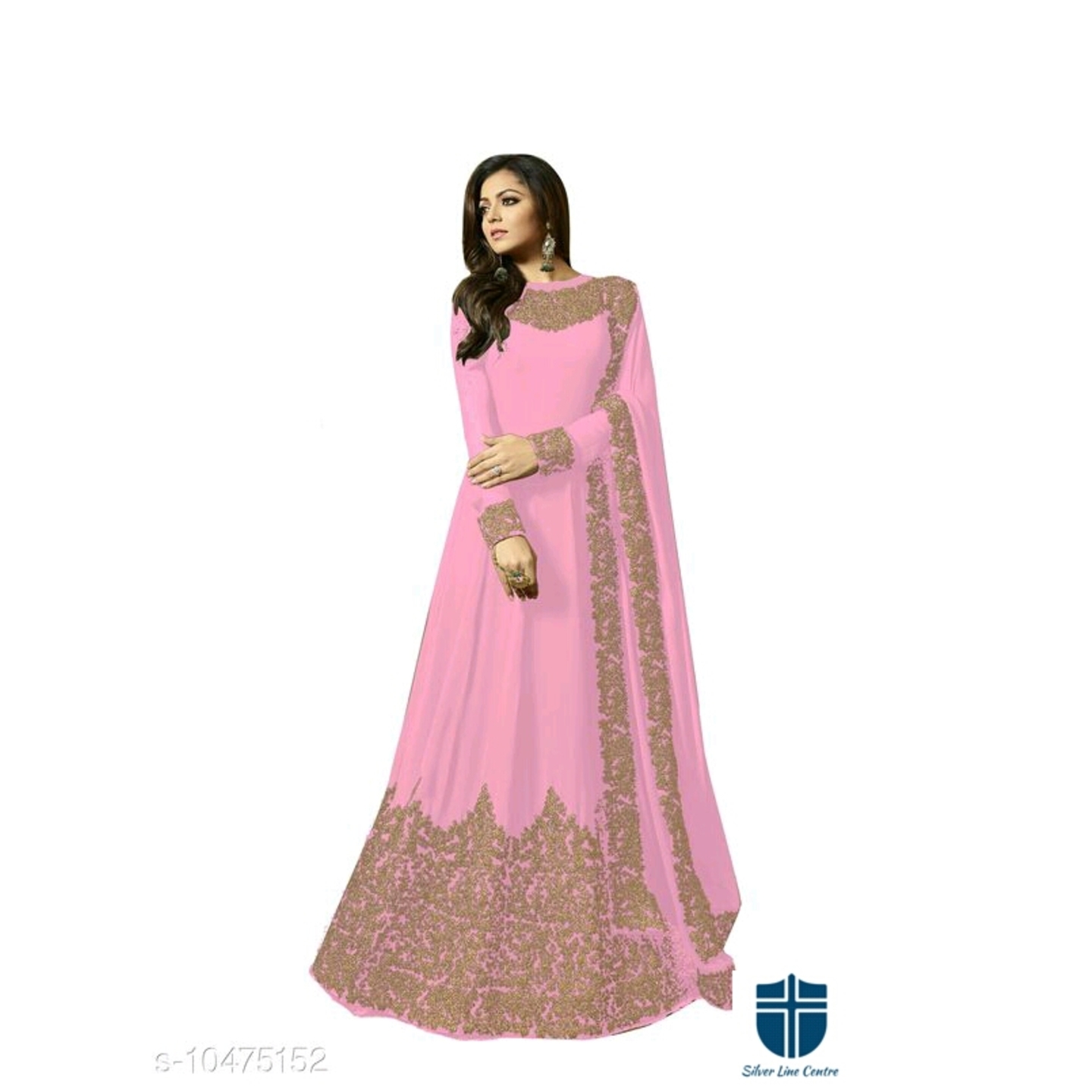 Women's Designer Anarkali Georgette Gown