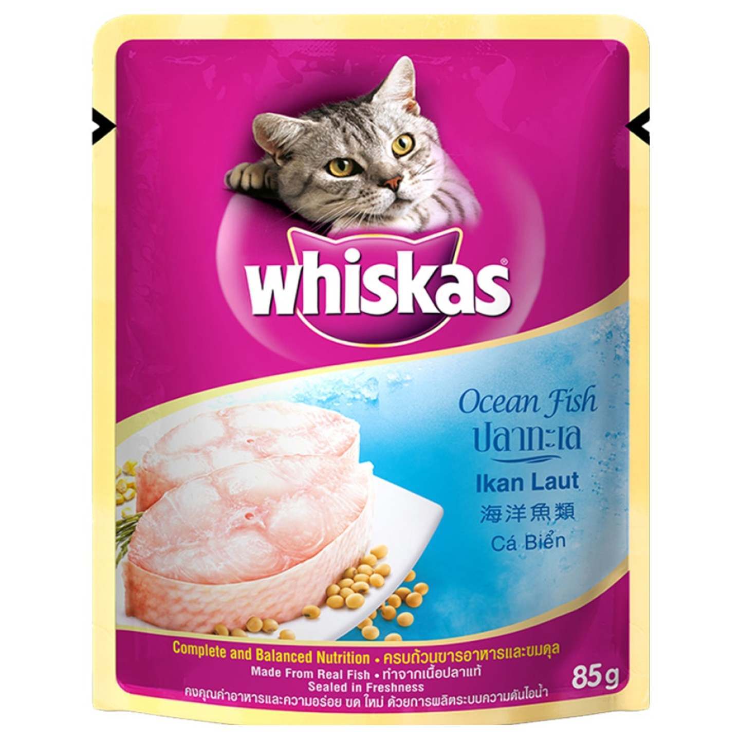 Whiskas Ocean Fish Adult Cat Wet Food-80 GM