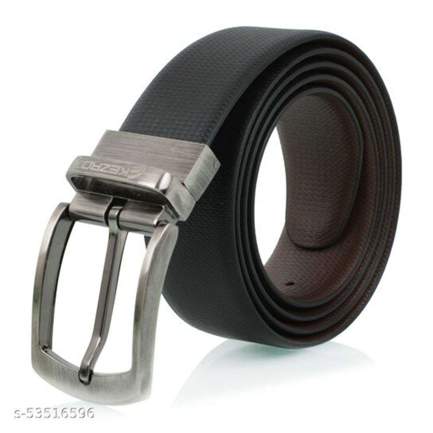 KEZRO Mens Genuine Reversible Leather Belt