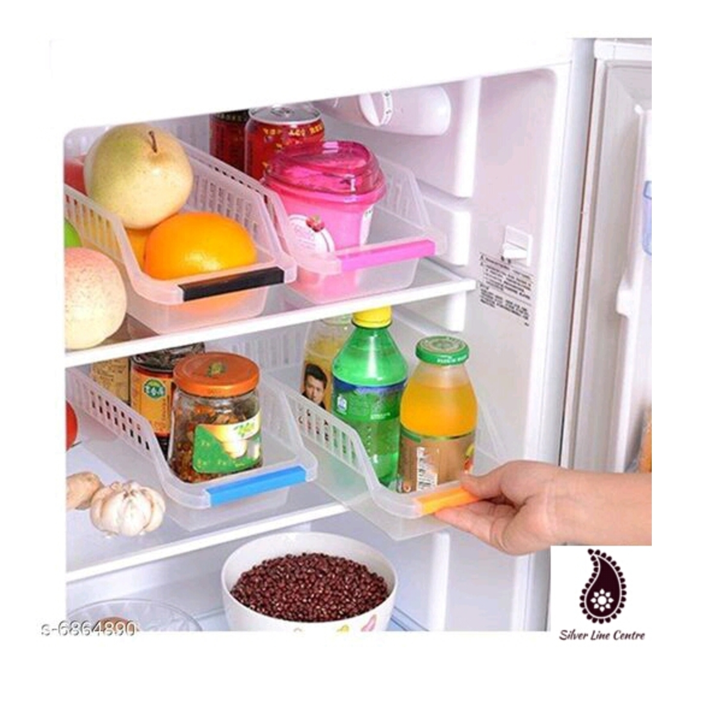 Fridge Space Saver Racks 4 pcs