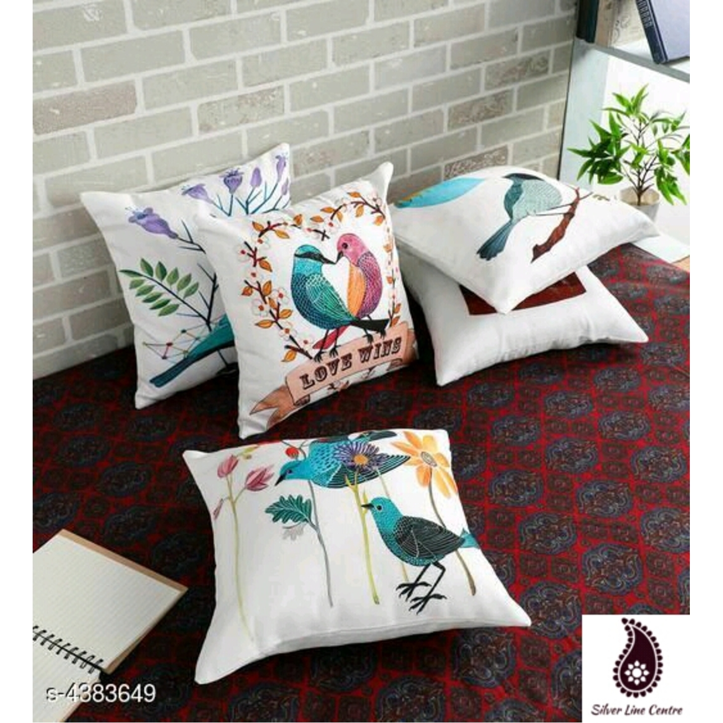 Ravishing Style Cushion Cover Jute 5 pcs