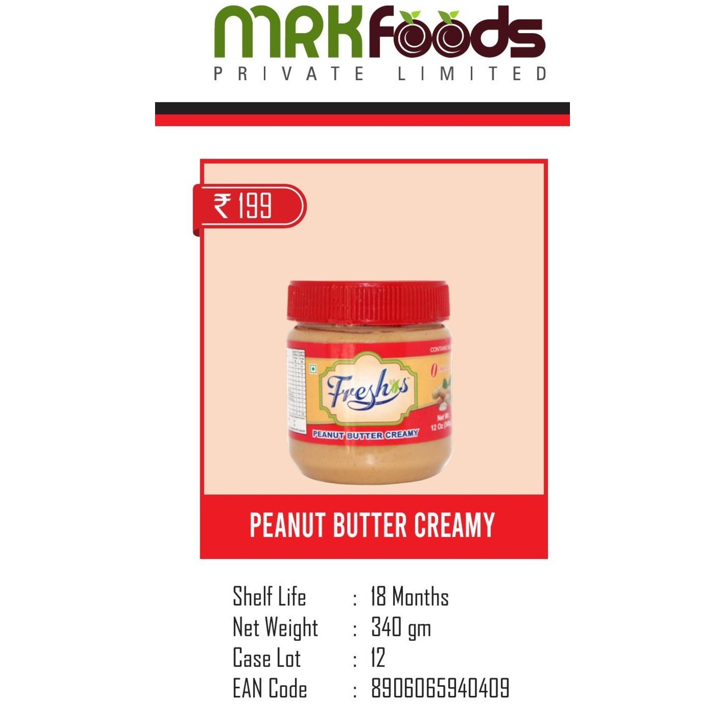 Peanut Butter Creamy-340 gm