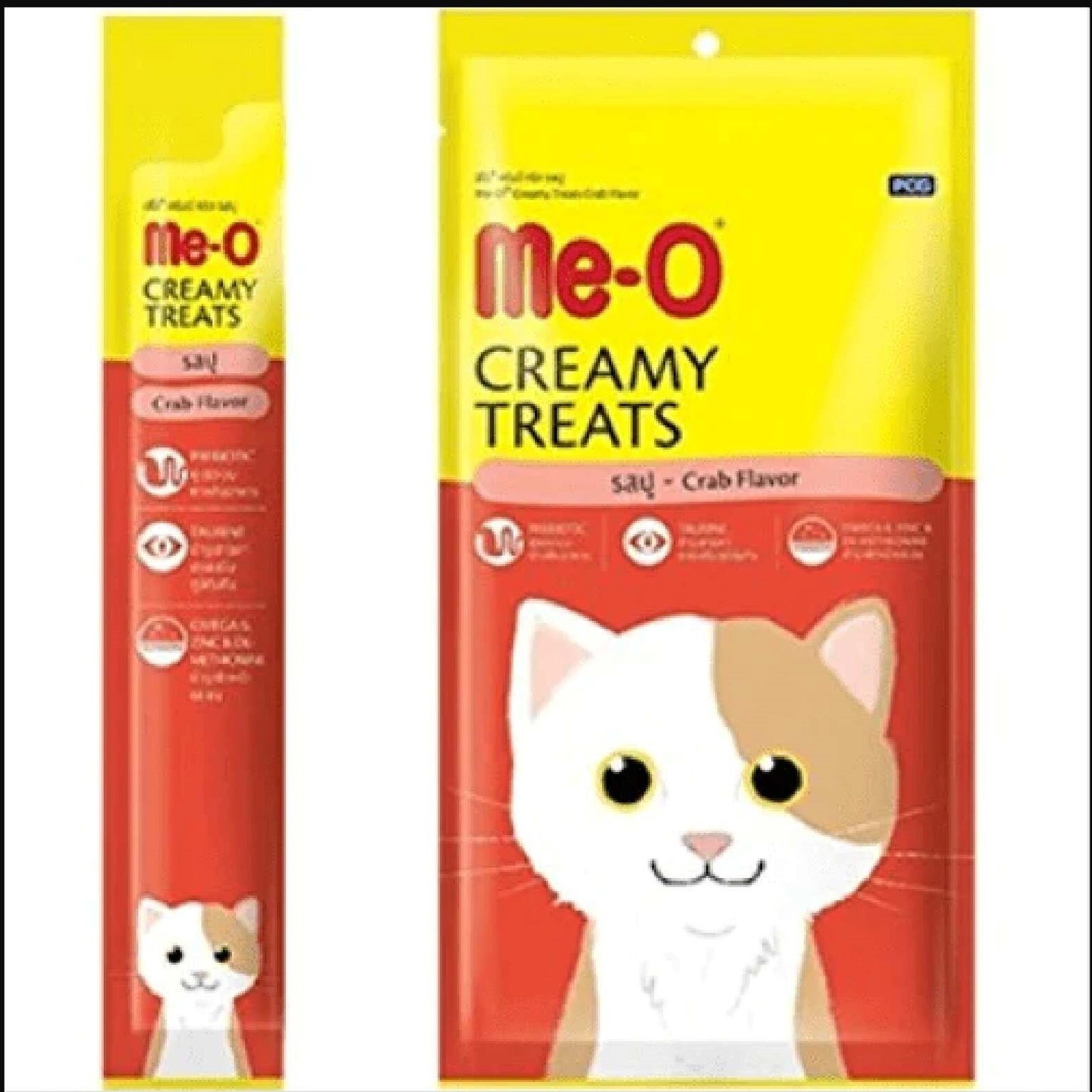 Me-O Creamy Crab Cat Treat Size- 300 gm  (20 x 15 gm )